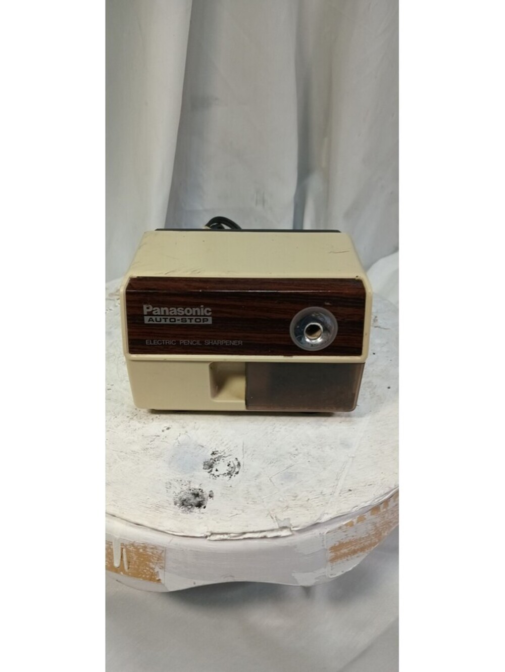 Panasonic KP-110 Vintage Electric Pencil Sharpener Auto-Stop 1970s Japan Tested